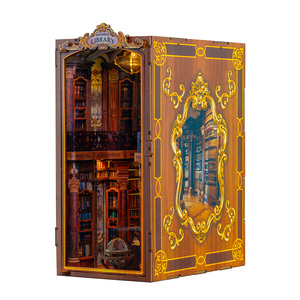 Wincent OBM ODM Diorama en bois fait main, thème Monastère, boîte <span class=keywords><strong>de</strong></span> rangement pour jouets à assembler, personnalisation, puzzles 3D - Product Image 6
