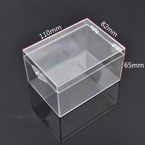 Tùy chỉnh in ấn logo hình chữ nhật rõ ràng Acrylic Hộp Quà Tặng thân cây với bản lề và Smash kháng Nắp hiển thị mẫu hộp - Product Image 5