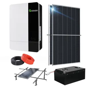 Uso comercial 5kw 5000 Watt PV kit fuera de la red sistemas de energía solar completos