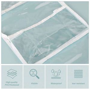 5-<b>shelf</b> Over Door Hanging Organizer Door Storage Organizer With Transparent PVC <b>Window</b> Mesh Pocket Storage Organizer - Product Image 2