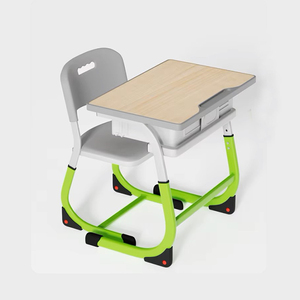Meubles scolaires au design moderne et luxueux - Ensemble <span class=keywords><strong>chaise</strong></span> et bureau collaboratifs pour l'étude à domicile avec table pour ordinateur portable - Product Image 1