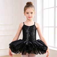 Justaucorps de ballet pour filles, tutu à sequins, robe en tulle à bretelles fines, vêtements de danse pour enfants de haute qualité, option de logo personnalisé pour l'entraînement quotidien