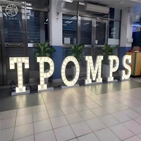 Lettres en relief LED personnalisées, lettres en acrylique éclairées en 3D pour logo de magasin, signalétique murale intérieure et extérieure