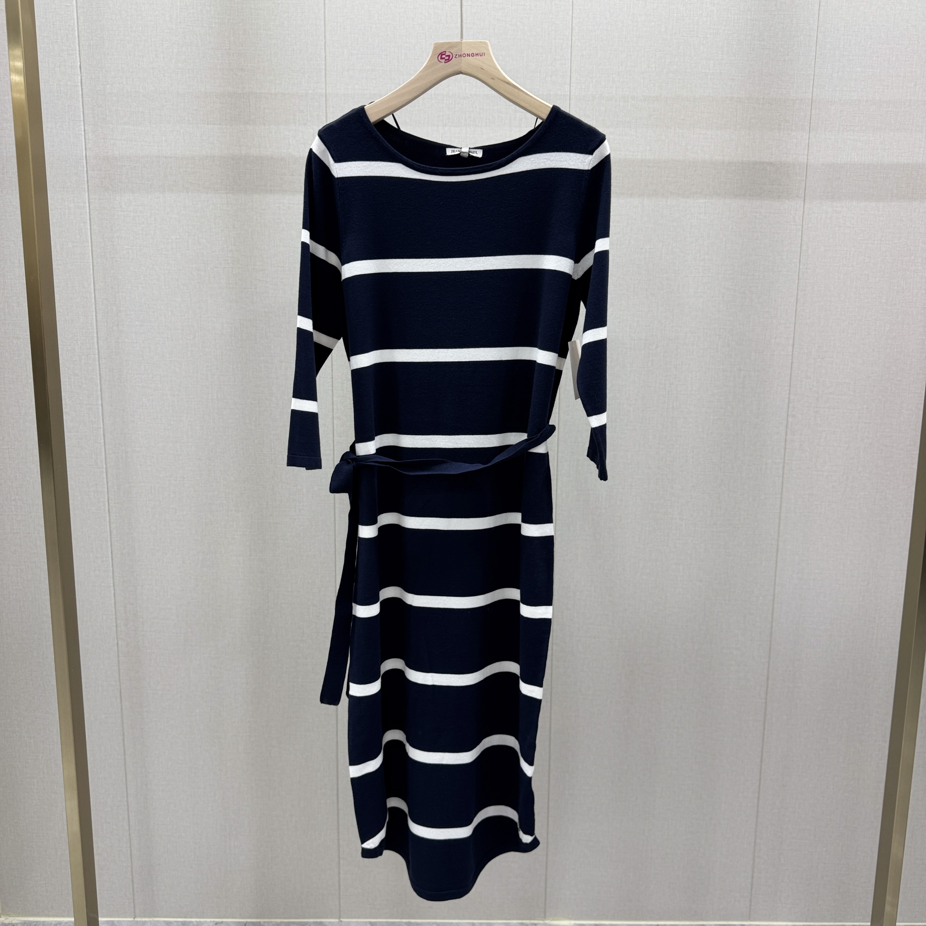 Wholesale Long Sleeve Blue White Striped Dress Ruffled Sleeve Design |  Alibaba.com