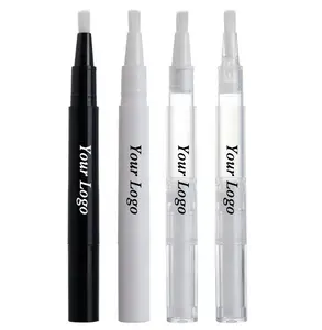 Oem Custom Label Plastic Transparent Lip Gloss Tubes For Twist Cosmetic Pen Wholesales Empty Cuticle Oil Brush Pen