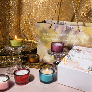 Juego de velas de soja de lujo personalizables LANJO de 7 días con frasco de vidrio para uso ritual y diario, regalo de San Valentín - Product Image 5