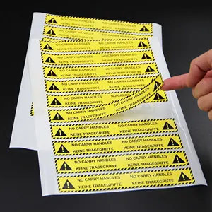 Waterproof Stickers Custom Warning Label Security Stickers Partial Adhesive Label Sticker Shipping Labels