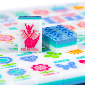 Wholesale Luxury Foldable 160-Piece Acrylic American <b>Mahjong</b> <b>Set</b> Four-Layer for Family Entertainment Travel Games - Product Image 3