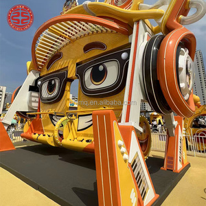 Manège à bascule mécanique ludique pour enfants, motif Smiley musical et animé, équipement de parc d'attractions et de terrain de jeux extérieur, direct usine - Product Image 6