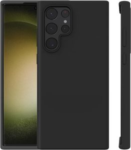 Coque en silicone liquide de couleur unie au toucher doux pour <span class=keywords><strong>Samsung</strong></span> <span class=keywords><strong>S23</strong></span> Ultra, coque arrière de téléphone antichoc - Product Image 5