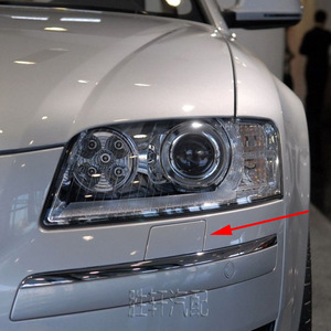 Capuchon de lave-phare avant Audi A8L S8 D3 05-10 ABS à clipser - Product Image 3