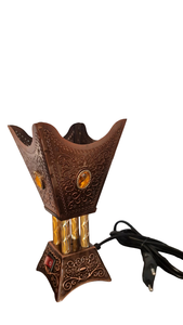 Brûleur d'encens en laiton avec finition antique en cuivre pour la maison, brûleur d'encens aromatique, brûleur de bakhoor en métal, brûleur d'oud arabe, luxe léger - Product Image 6