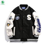 Vestes de baseball personnalisées de haute qualité pour hommes, brodées, vintage, unisexes, vestes de baseball