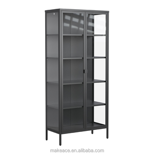 خزانة عرض فولاذية حديثة مقاومة للماء وصديقة للبيئة للاستخدام في غرفة المعيشة والأثاث المنزلي، خدمة تصنيع حسب الطلب - Product Image 6