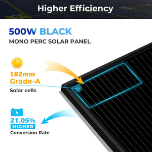 แผงโซลาร์เซลล์ S Un G Old P Ower 500W โมโนสีดำแบบ PERC Shingled ขนาดเซลล์ 156.75 มม. ขนาด 44.25 นิ้ว x 82.44 นิ้ว แผงโซลาร์เซลล์ 500W สำหรับที่อยู่อาศัย - Product Image 4