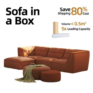 Canapé modulaire de style <span class=keywords><strong>Togo</strong></span> moderne, canapé au sol en mousse haute densité 32D, canapé sans cadre compressé sous vide pour la maison - Product Image 1