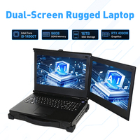 Computadora Portátil Robusta de Pantalla Dual de 18.5 Pulgadas, Intel Core I9-14900T, 96 GB de RAM, SSD Dual de 8 TB, Gráficos de Alto Rendimiento, OEM ODM
