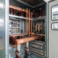 Armoire électrique industrielle amovible 630A avec revêtement métallique, protection IP4X, pour distribution haute tension et contrôle de puissance AC