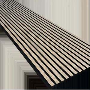 แผ่นอะคูสติกไม้แบบยุโรป กันเสียง สำหรับตกแต่งผนังภายในสำนักงาน - Product Image 1