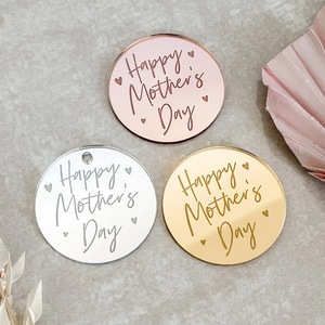 Honey And Sweetness Mother's Day <b>Acrylic</b> Cake Toppers <b>Mirror</b> Finish 1.3Mm Thickness For Cake Decorating - Product Image 1