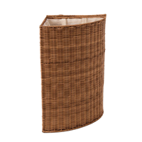 Panier de rangement décoratif multifonction en rotin plastique tressé à la main, panier à linge sale en lin tissé, fabriqué au Vietnam
