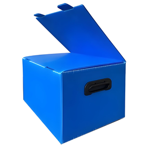 Nhà máy giá rẻ giá tái sử dụng <span class=keywords><strong>PP</strong></span> Poly hộp carton có thể gập lại sóng nhựa doanh thu vận chuyển trường hợp vận chuyển thùng - Product Image 4