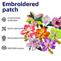En gros, Patch brodé en tissu à sequins motif fleur de lys, thermocollant et à coudre, pour vêtements, bagages et vestes