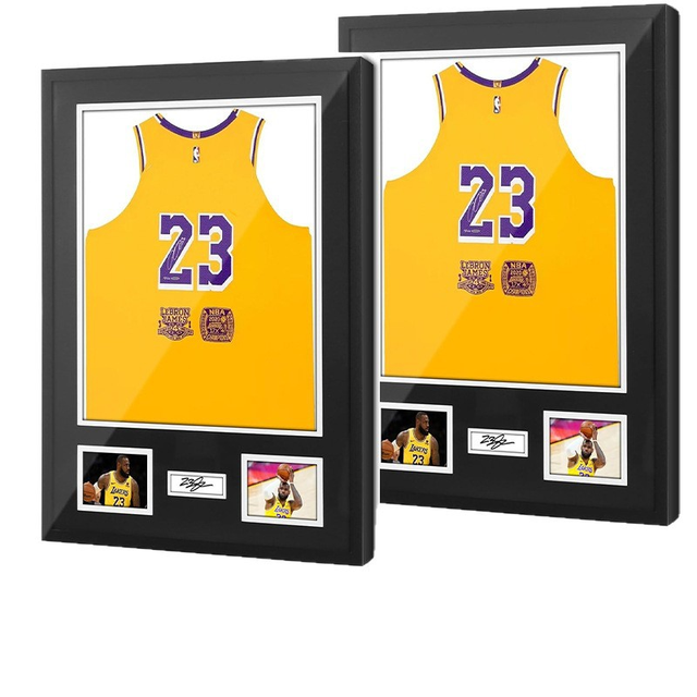 Sports Football Signature Jersey Star Player Frame Sports Fan Collection Memorabilia Holder Wall Football Jersey Display Case