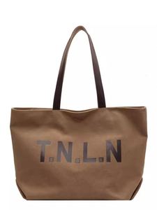 Fashion <b>Canvas</b> Shoulder Tote <b>Bag</b> for Women <b>Large</b> Capacity Zipper Closure Spring 2026 Solid Color Versatile for Daily Commuting - Product Image 2