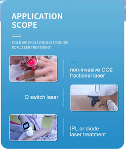 Certificado CE‑35 ℃   Máquina Enfriadora de Aire Frío para la Piel con Alarma de Drenaje por Condensación para Tratamientos Láser Estéticos en Clínicas de Belleza, Compatible con OEM - Product Image 2