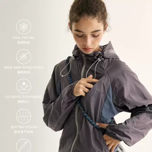 ระบบระบายอากาศป้องกันรังสียูวี UPF50 เสื้อแจ็คเก็ตแขนยาวสำหรับขี่มอเตอร์ไซค์ เสื้อกันแดดพร้อมคุณสมบัติป้องกันรังสียูวี - Product Image 2