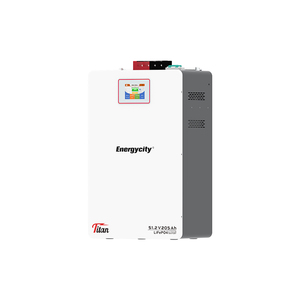 Système de stockage d'énergie hors réseau mural empilable 205Ah 51.2V avec BMS intelligent pour usage domestique, sortie 10-20kW, indice de protection IP21, CAN - Product Image 2