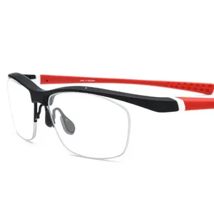 Newest Arrival Fashion Custom TR90 Glasses Men Basketball Outdoor Ultralight Eyewear Sports Half Men Eyeglasses Frame 2022