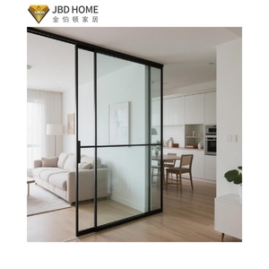 Hệ thống cửa trượt kính thanh lịch không theo dõi với thiết kế theo dõi vô hình cho nội thất nhà hiện đại - Product Image 3