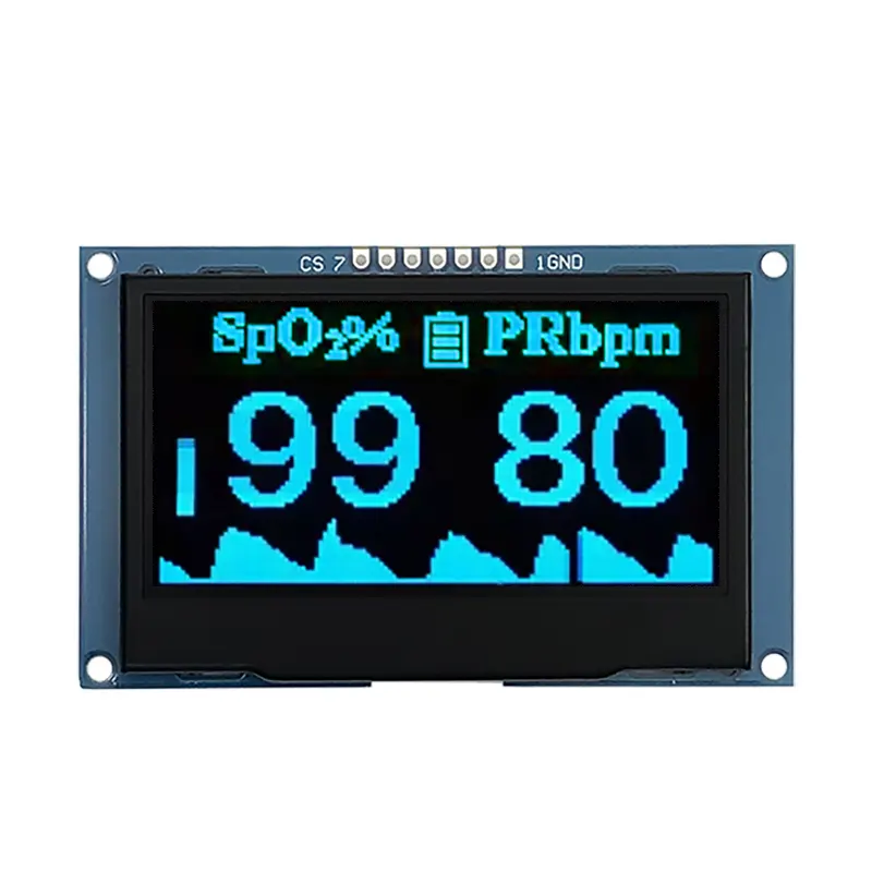 OLED 2.42" Inch 128x64 Dots 4 And 7 Pin SPI I2C Interface Screen Display Module Wtih SSD1309 SPD0301 Controller