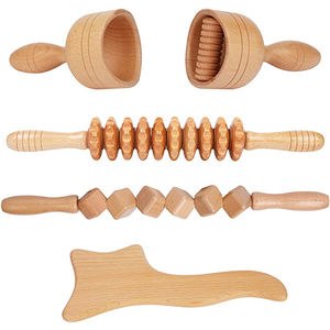 Set de Herramientas de Masaje de Maderoterapia al por Mayor en Oferta <span class=keywords><strong>Guasha</strong></span> Corporal Rodillo de Masaje Manual de Madera - Product Image 2