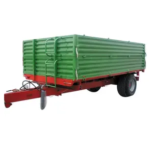 Agricultural equipments mini one ton single axle tractor tipper trailer Europe Type Farm Trailer for sale