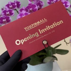 บัตรธุรกิจหรูหราแบบกำหนดเอง บัตรวีไอพี กระดาษคราฟท์ กระดาษออฟเซ็ต กระดาษแข็ง ปั๊มร้อน โลโก้แบบกำหนดเอง-การ์ดเชิญงานแต่งงานระดับไฮเอนด์ ของขวัญ - Product Image 3