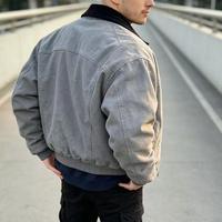 Vestes bomber rétro de style américain pour hommes, couleur unie, fermeture éclair