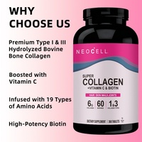 Tabletas de Colágeno con Vitamina C, Mejoran la Salud, Fortalecen el Sistema Inmunológico, Hidratan la Piel, Mejoran la Elasticidad de la Piel, Apoyan la Salud de las Articulaciones