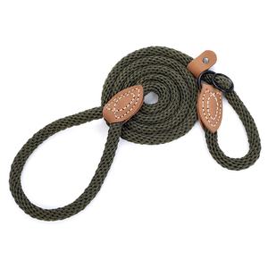 Hoge Kwaliteit Hond Touw Leash Gevlochten Lederen <span class=keywords><strong>Nylon</strong></span> <span class=keywords><strong>Slip</strong></span> Touw Halsband Voor Kleine Medium Grote Huisdier Halsbanden - Product Image 4