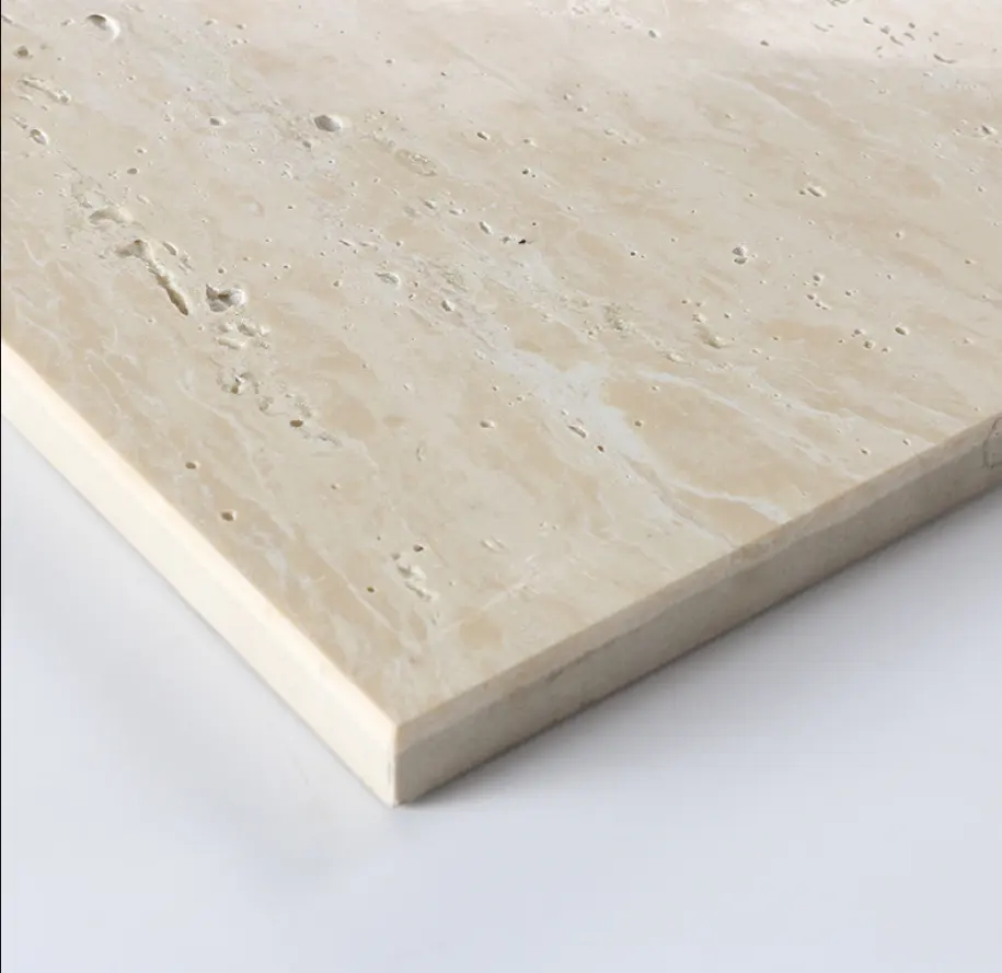 Hot tự nhiên travertine giống như cao cấp trang trí sảnh khách sạn Mall văn phòng hạt travertine loạt đánh bóng Sứ ngói