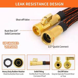 Manguera de Jardín Ligera y Extensible al por Mayor con Características Anticorrosión y Antiabrasión, Montable en Pared para Lavado de Coches y Riego de Jardines - Product Image 4