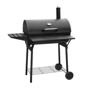 เตาย่างบาบีคิวแบบถังครึ่งกระบอกทำจากเหล็กเคลือบผงเตาย่างในประเทศแบบพกพากลางแจ้ง - Product Image 2