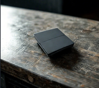 Interrupteur sans fil gris précieux à 2 touches, auto-alimenté, sans batterie, télécommande pour la maison, le magasin et le bureau, contrôle intelligent