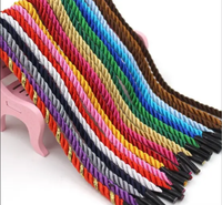 Corde en nylon torsadé 3 plis produite en usine avec poignée confortable pour l'emballage de sacs en papier