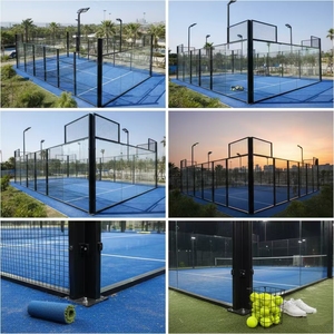 ราคาโรงงาน สนามแพเดิลแบบกำหนดเองได้ สนามแพเดิลในร่มและกลางแจ้งสำหรับสโมสรกีฬา สนามแพเดิลเทนนิสแบบพาโนรามาเต็มรูปแบบ - Product Image 1