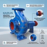 Pompa Diesel Pertanian Besi Cor Tekanan Tinggi Tipe Sentrifugal Hisap Akhir 25m/h 2900 RPM untuk Irigasi Kebun Buah dan Kebun Anggur