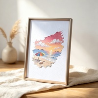 Cadre photo rectangulaire en alliage d'aluminium électroplaqué, style minimaliste de luxe, avec verre acrylique ; à suspendre au mur ou à poser sur table