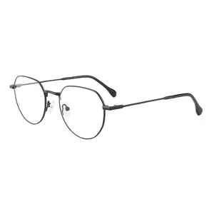 卸売カスタムメイド眼鏡フレームヴィンテージプレーングラスハイエンド男性女性眼鏡ファッション光学眼鏡フレーム